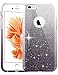 TOZO Case for iPhone 6s Shiny Shadow Bling Crystal Sparkle Premium 3 Layer Hybrid PC+TPU Semi Transparent/Exact/Soft Case for iPhone 6 (2014) / 6s (2015) 4.7 Gradient Black