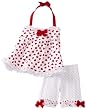 Kate Mack Baby-girls Newborn American Beauty Top and Short Set