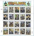 1995 CIVIL WAR #2975 Pane of 20 x 32 cents US Postage Stamps