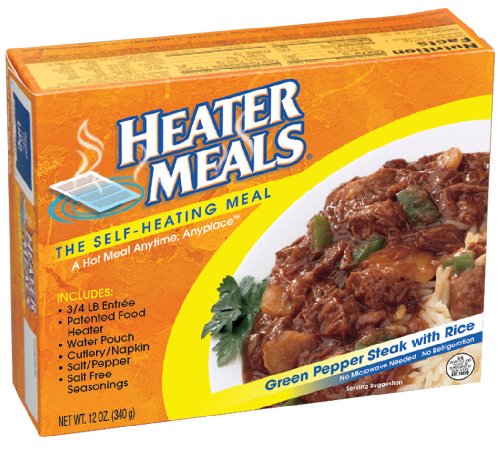 Heater Meals Green Pepper Steak with Rice, 12-Ounce Boxes (Pack of 3)
