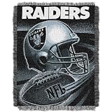 NFL Oakland Raiders 48-Inch-by-60-Inch Jacquard Acrylic Throw