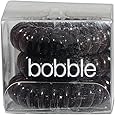 Kodo Spiral Black Invisible Hair Bobble Pack of 3, Pain Free Hair Band, Reduces Split Ends