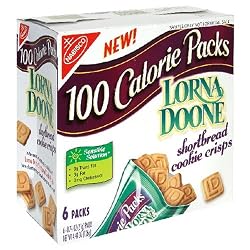 100 Calorie Packs Lorna Doone Shortbread Cookie Crisps, 6-Count Boxes (Pack of 6)