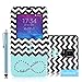 Galaxy Note 4 Case, Tradekmk(TM) Brand New Fashion High Quality Flip Leather Window View Design Display Caller ID Time Table Slim Fit Case Cover[Colored Drawing-Waves Anchor] Compatible with Samsung Galaxy Note 4[+Stylus]