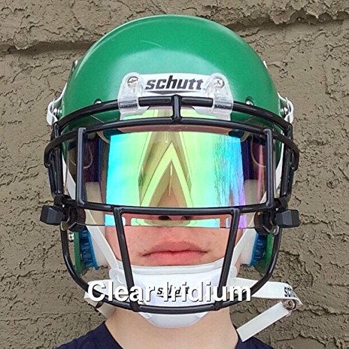 SHOC Visor CLEAR IRIDIUM Sporting Goods Team Sports Football Football
