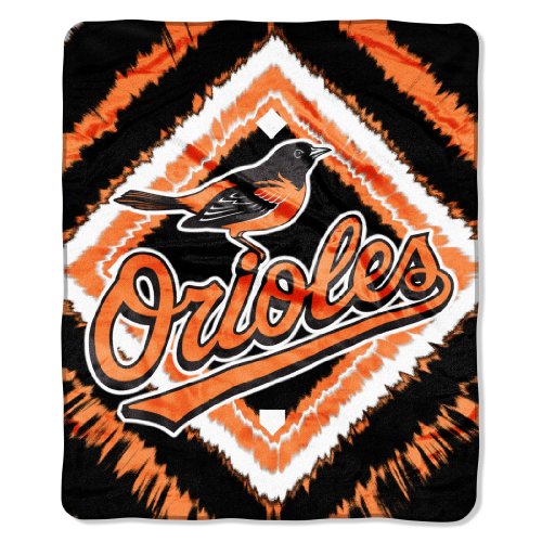 MLB Baltimore Orioles 50-Inch-by-60-Inch Micro Raschel Throw 