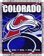 Colorado Avalanche Focus Series Throw Blanket - NHL Hockey Fan Shop Sports Team Merchandise