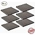 6 Pack - Acoustic Foam Sound Absorption Pyramid Studio Treatment Wall Panels, 2" X 12" X 12"