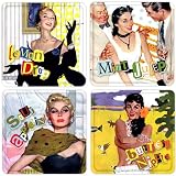 Eco Bamboo Coaster Set of 4 Lemon/Mint/Appletini/Buttery