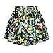 Ninimour Womens 3D Print Basic Versatile Strechy Flared Skater Skirt
