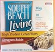 South Beach Diet High Protein Cinnamon Raisin Cereal Bars (5 bars each) FIVE BOXES (Best Buy June 26, 2010)
