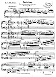 Chopin Variations (Sur un Air National - Allemand) Posth.: Instantly download and print sheet music