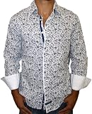 ENGLISH LAUNDRY Mens Vintage Fashion Long Sleeve Woven Button Down Dress Shirt Black