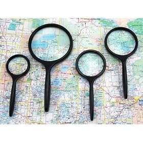 4-Piece High-Power Magnifier Set from Power Supplies