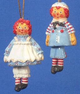 #!Cheap Raggedy Ann & Andy Porcelain Bell Ornaments