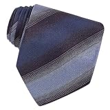 Moschino Kiss Blue Lines Woven Silk Tie