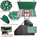 Sporting Goods : 300 11.5g Dice Striped Chips, Alum Case, & Poker Table Top