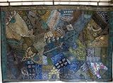 Review NovaHaat  / DECORATIVE GREEN WALL HANGING INDIA TAPESTRY THROW 90