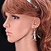 U7 Cute Cat Ear Jewelry Women 18K Gold/Platinum Plated Drop Earrings With Rhinestone