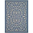 Patio Indoor Outdoor All Polypropylene CY2098 Blue 5' 3 x 7' 7 Rug