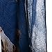 Lovely Pug Dog Printing Long Soft Voile Scarfs Scarves - Ming blue