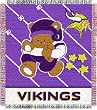Minnesota Vikings Woven Baby Blanket Throw - NFL Football Fan Shop Sports Team Merchandise