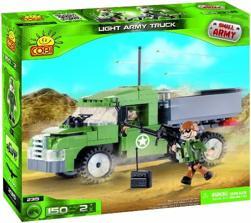 Cobi 2315 Small Army Light Army Truck, 150 Pcs Building Bricks