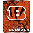 Cincinnati Bengals NFL Royal Plush Raschel Blanket (Tattoo Series) (50"x60")