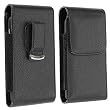 eForCity Black Leather Phone Case with Magnetic Flap compatible with Samsung� Galaxy S III / S3