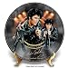 Elvis Presley '68 Comeback Special Record-Shaped Porcelain Collector Plate: Elvis Fan Gift by The Bradford Exchange