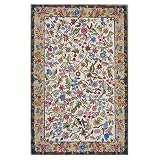 Ivory and Gold Tapestry Rug