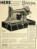 1927 Ad Patrician Sewing Machine Vintage Redi-Stitcher Thread Stitches Antique - Original Print Ad