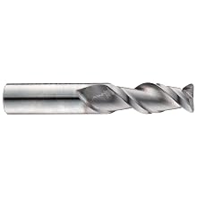 Niagara Cutter A245R Carbide Corner Radius End Mills, Inch, TiCN Finish, Roughing and Finishing Cut, 45 Degree Helix, For Use With Aluminum, Non-Ferrous Metals