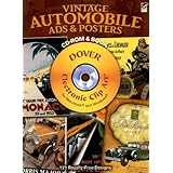 vintage automobile ads and posters cd rom and book dover electronic clip art