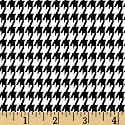 54'' Wide Premier Prints Houndstooth Black/White Fabric By The Yard