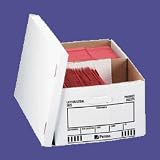 File Storage Box, Letter/Legal, 15Wx24Dx10H, White (PPC03375)