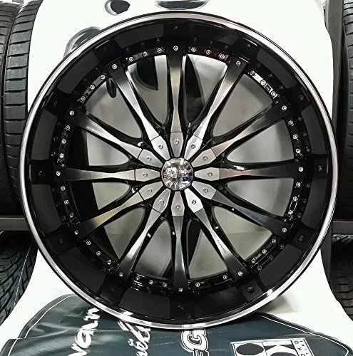 24" INCH DCENTI DW 8 WHEELS AND TIRE PACKAGE CHEVY GMC FORD CADILLAC TOYOTA