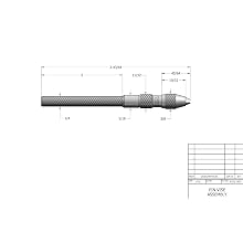 Starrett 240B Pin Vises With Tapered Collet, 0.025" -0.075" Range