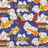 44'' Wide Mattel Hot Wheels Varoom Royal Fabric By The Yard