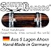 EDEL Fingerskateboard OAK/GO/SWZ SOUTHBOARDS® Handmade Wood Fingerboard Echtholz