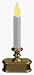 LED Economy Single Tier Window Candle Antique Brass Battery Operated