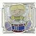 Drummer Boy Musical Italian Charms Bracelet Link
