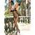 Seamless Fishnet Body Stocking in Black