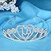 Qixuan Novelties Rhinestone Encrusted 18th Happy Birthday Tiara