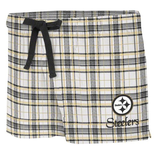 Pittsburgh Steelers Women's Monday Night II White Shorts