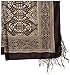 D&Y Women's Aztec Square Scarf with Border and Fringe