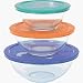 Kitchen & Housewares : Pyrex Smart Essentials 6-pc. Mixing Bowl Set- Multicolor Lids