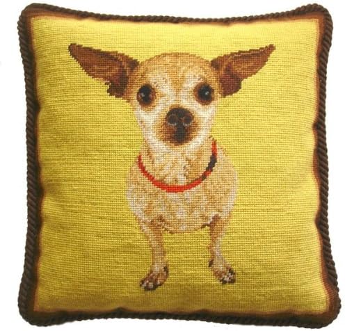 Deluxe Pillows Chiwawa - 17 x 17 in. needlepoint pillow
