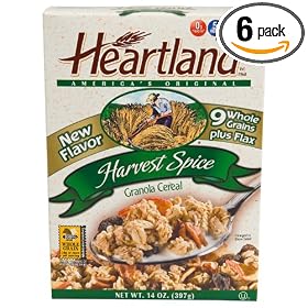 Heartland Granola Cereal, Harvest Spice, 14-Ounce Boxes (Pack of 6)