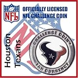 Houston Texans NFL Football Helmet Challenge Coin Poker Card Guard with Air Tite Holder